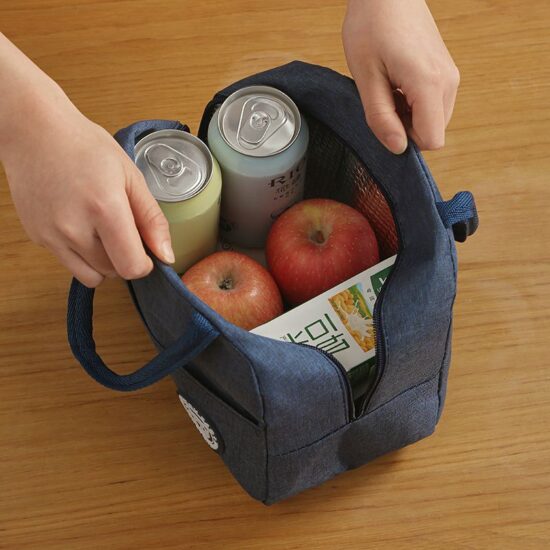 Kids insulated lunch bag with thick aluminum foil lining