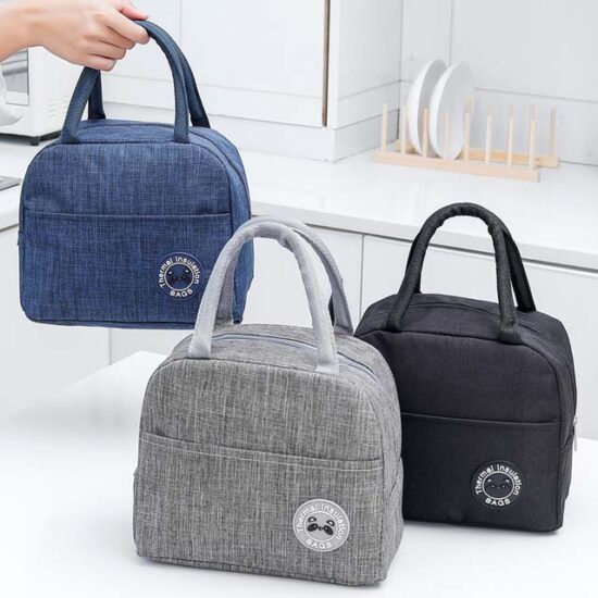 Kids insulated lunch bag with thick aluminum foil lining
