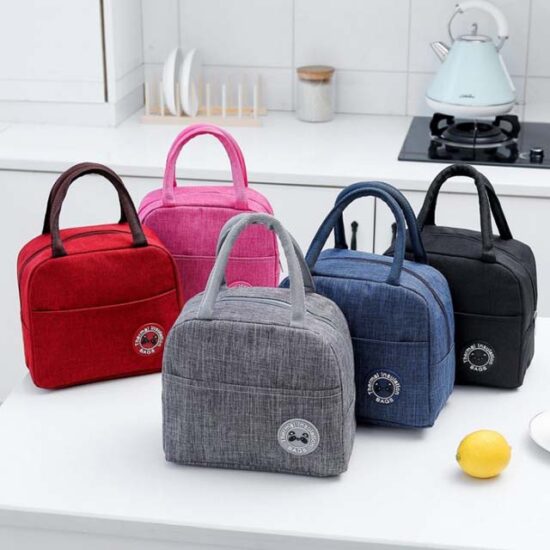Kids insulated lunch bag with thick aluminum foil lining