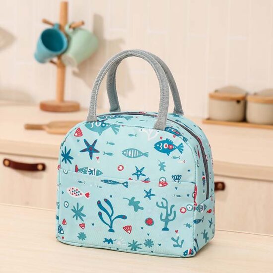 Kids insulated lunch bag with thick aluminum foil lining