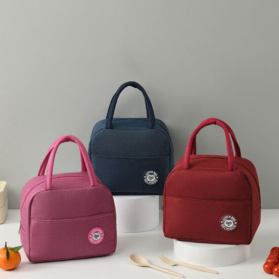 Kids insulated lunch bag with thick aluminum foil lining