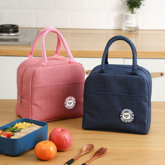 Kids insulated lunch bag with thick aluminum foil lining