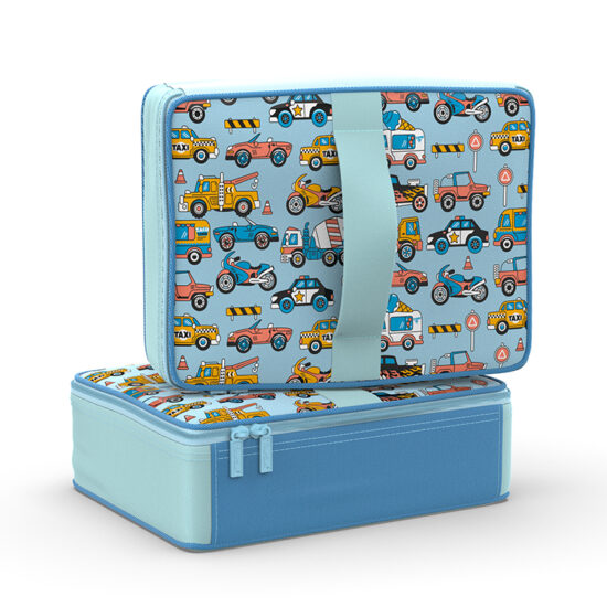 Cute kids school lunch bag with handle insulated