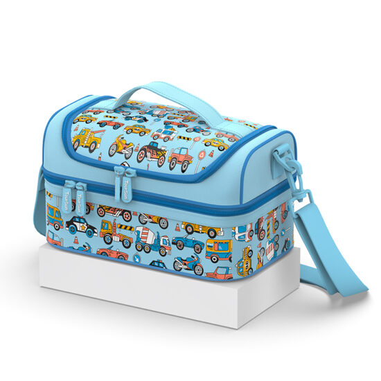 Cute kids school lunch bag with handle insulated