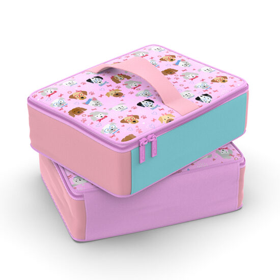 Cute kids school lunch bag with handle insulated