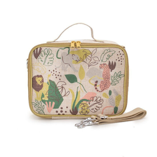 Colorful insulated lunch box backpack with thermal lining