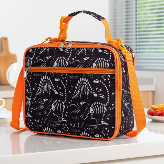 Colorful insulated lunch box backpack with thermal lining