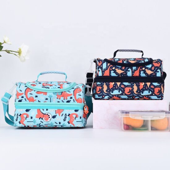 High-quality colorful insulated kids lunch bag with handle
