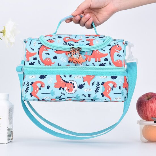 High-quality colorful insulated kids lunch bag with handle