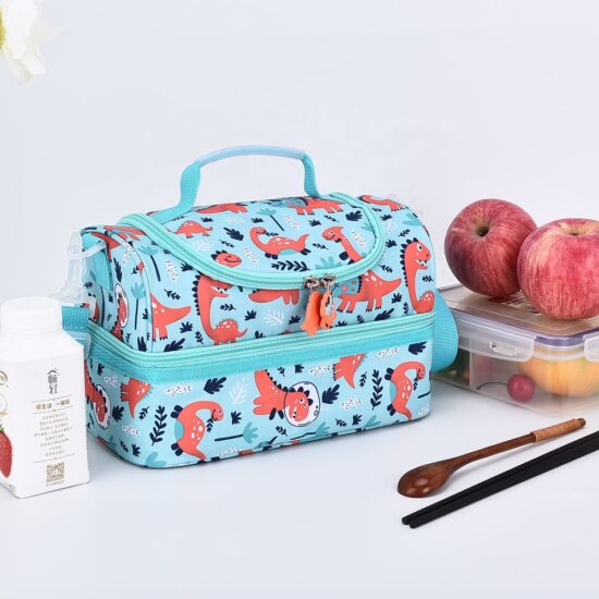 High-quality colorful insulated kids lunch bag with handle