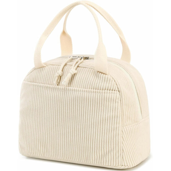Cute corduroy tote bag with custom design