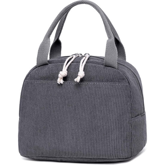 Cute corduroy tote bag with custom design