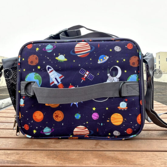 Reusable insulated lunch food cooler bag