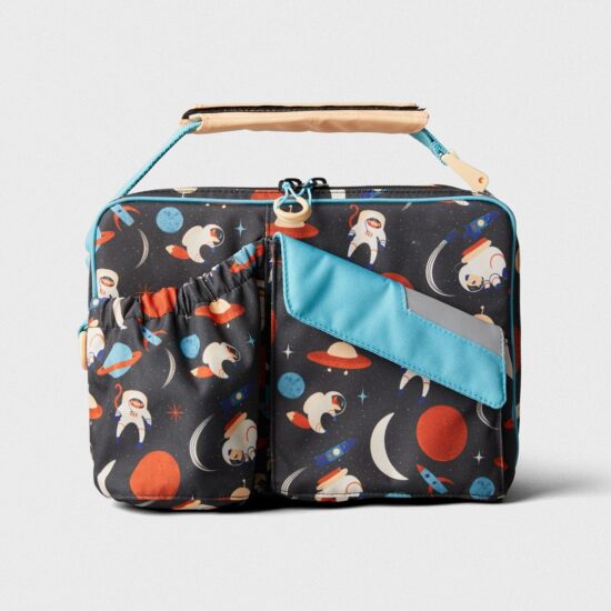 Stylish custom portable kids insulated lunch bag with handle