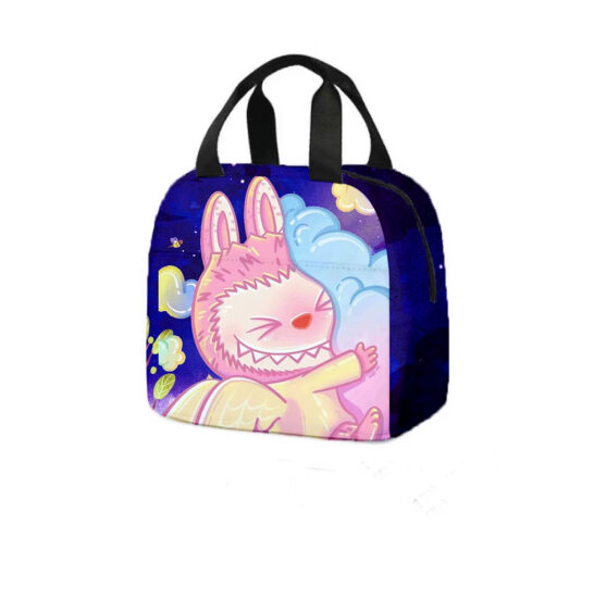 Insulated waterproof double layer lunch bag with handle
