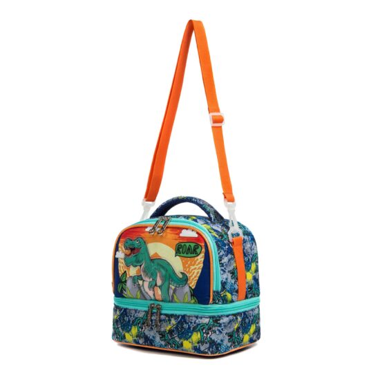 Kids insulated cooler lunch bag with handle and zipper