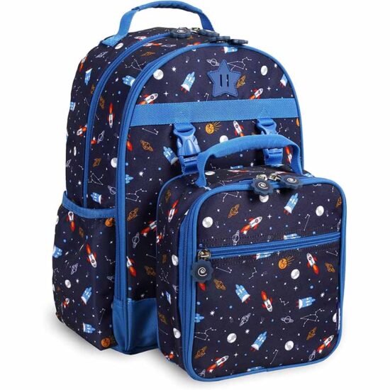Kids backpack with lunch bag set

