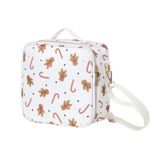 Reusable large capacity insulated lunch bag with handle