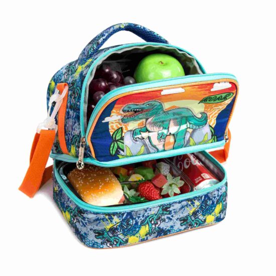 Reusable large capacity insulated lunch bag with handle