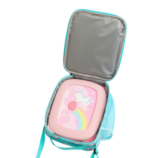 Insulated lunch box organizer backpack with thermal lining