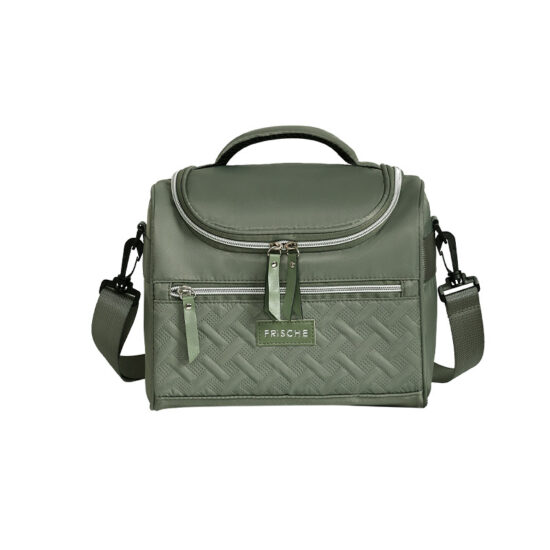 Small insulated lunch tote bag for lunch box containers