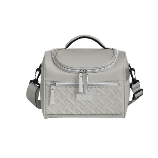 Small insulated lunch tote bag for lunch box containers