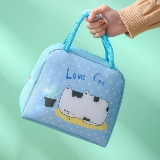 Office and kids insulated lunch box bag with handle