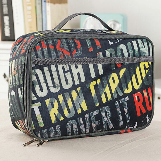 Insulated cooler lunch box bag for school meals