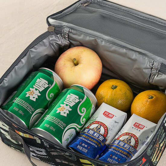 Insulated cooler lunch box bag for school meals