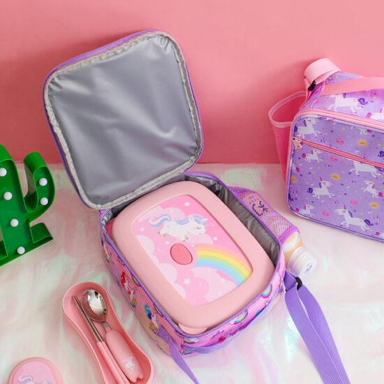 Insulated meal prep lunch bag for school with zipper