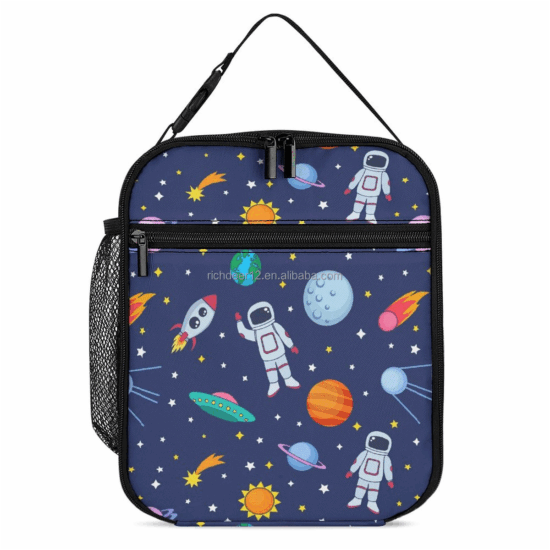 Portable insulated lunch bag for students outdoor use
