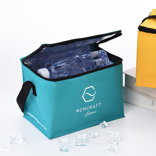 Insulated student school lunch bag for travel and picnic