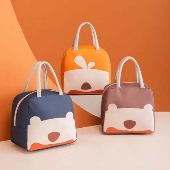 New portable thick kids lunch box insulated bag