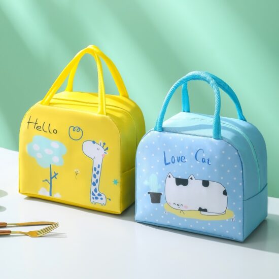 Insulated food cooler bag for school work travel meals