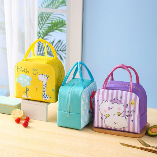 Insulated food cooler bag for school work travel meals