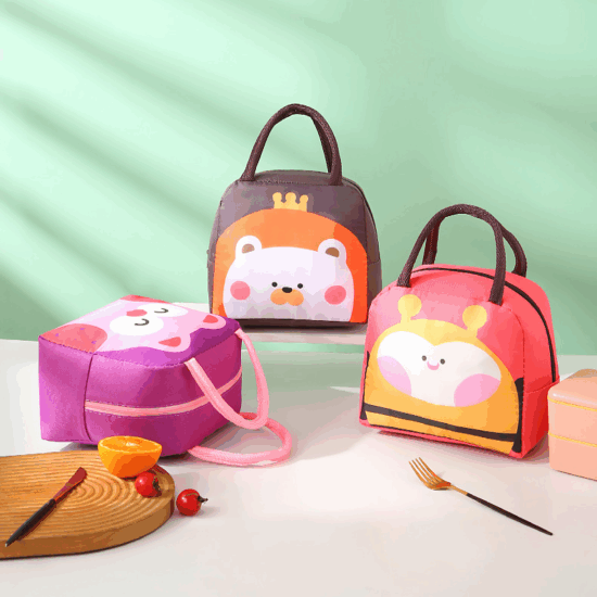 Eco-friendly waterproof zipper insulated lunch food bag