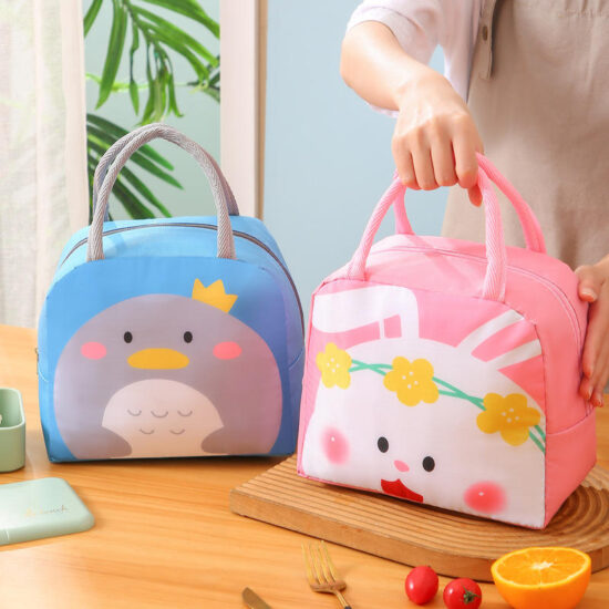 Eco-friendly waterproof zipper insulated lunch food bag