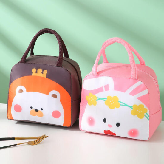 Eco-friendly waterproof zipper insulated lunch food bag
