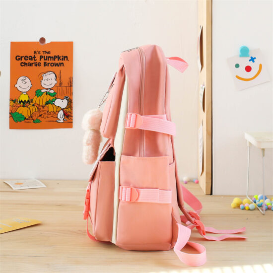 Custom logo waterproof kids backpack set with lunch tote