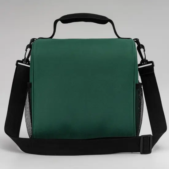 Insulated oxford bento lunch bag for adults with zipper closure