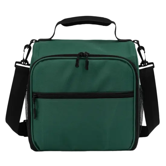 Insulated oxford bento lunch bag for adults with zipper closure