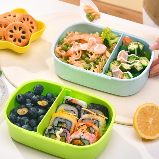 Custom microwave-safe plastic bento box for kids