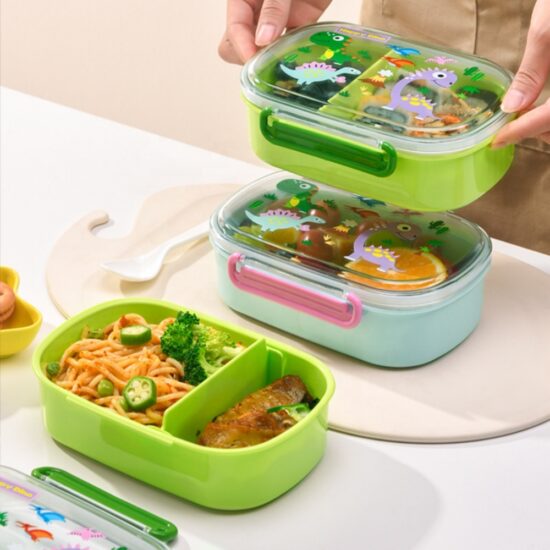 Custom microwave-safe plastic bento box for kids