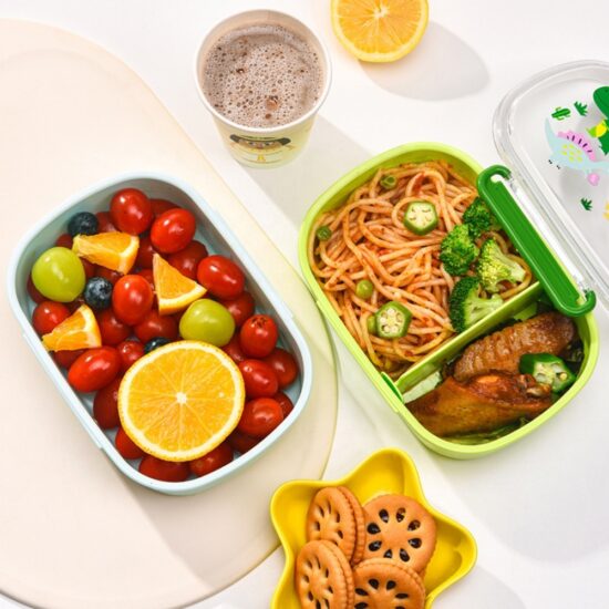 Custom microwave-safe plastic bento box for kids