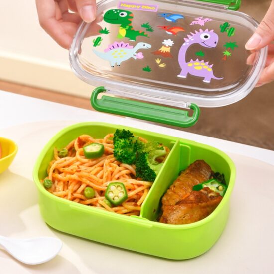 Custom microwave-safe plastic bento box for kids