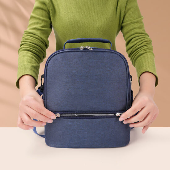 Custom outdoor insulated camping cooler tote