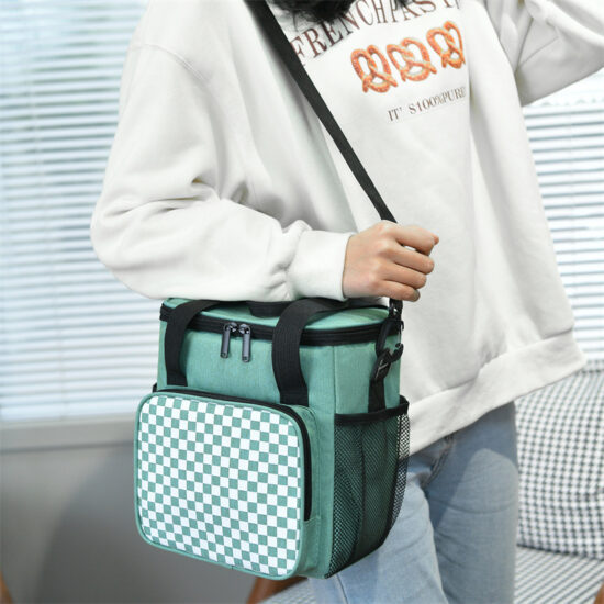 Custom reusable insulated lunch tote for adults