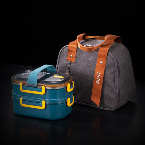 Custom stainless steel bento lunch box with bag wholesale