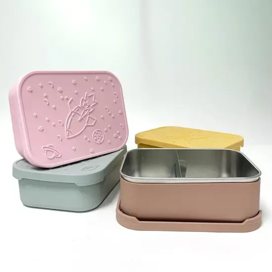 Custom stainless steel bento lunch box with bag wholesale