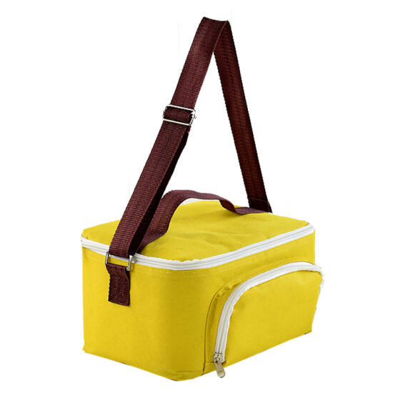 Custom shoulder strap cooler lunch tote